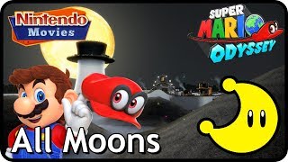 Super Mario Odyssey  Cap Kingdom  All Moons in order with timestamps [upl. by Warfourd396]