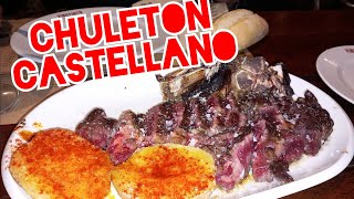 CHULETÓN DE VACUNO AL CARBÓN DE ENCINAVINO TINTO VALLADOLID [upl. by Perretta306]