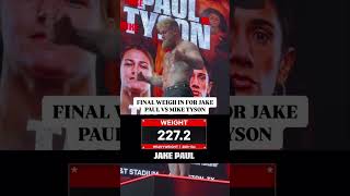 Final Weigh in for Paul vs Tyson just wrapped up  Shorts [upl. by Nina]