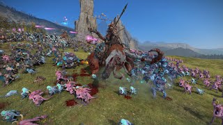 Ogre Kingdoms vs Daemons of Tzeentch  4K Quality  Total War Warhammer 3 [upl. by Four]