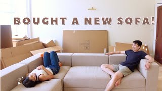 Unboxing amp Assembling 🛋️ Our New Modular Sofa  IKEA JÄTTEBO SOFA [upl. by Eehtomit199]