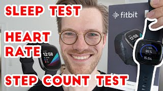 Fitbit Sense Accuracy Sleep Step counting Heart Rate [upl. by Anabella801]