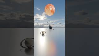 planet dropping  Solar System Planet Size Comparison 3D animation planet starcomparison [upl. by Kera]