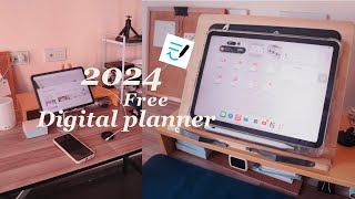 Digital Planner 2024 free for you เพิ่มความ Productive  Juretor Studio [upl. by Sherborne]