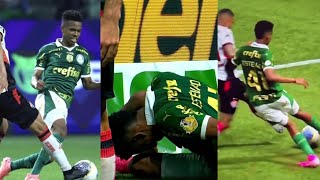 LESÃO DA JOIA ESTEVÃO X VITÓRIA • Estevão se machuca contra o Vitória  Vitória 2x0 Palmeiras 2024 [upl. by Dori]