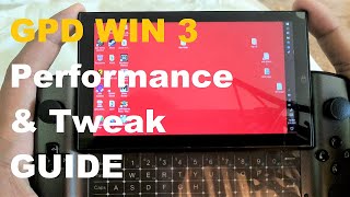 GPD WIN 3 PERFORMANCE amp TWEAKS GUIDE BIOS TDP DRIVER SWITCH [upl. by Morten]