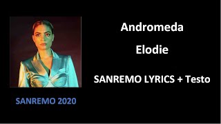 7° Andromeda – Elodie OFFICIAL SANREMO LYRICS  Testo [upl. by Bertero716]