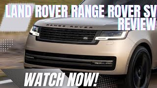 Discover Extraordinary with  THE RRANGE ROVER SV [upl. by Marchak]