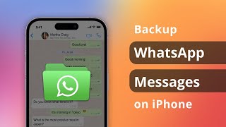 4 Ways How to Backup WhatsApp Messages on iPhone  PC amp Mac [upl. by Joost307]