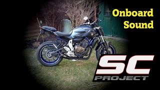 Yamaha MT07 mit SC Project Auspuff  Zoom H1 Recorder  BluLife [upl. by Ahseyk]