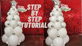 HOW TO MAKE BALLOON CHRISTMAS TREE  Tutorial [upl. by Noired75]