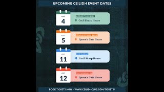 Ceilidh Club Upcoming Events  October [upl. by Mccourt]