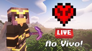 PTBR Minecraft Hardcore 121 Ao Vivo 🔴 [upl. by Adnylem]