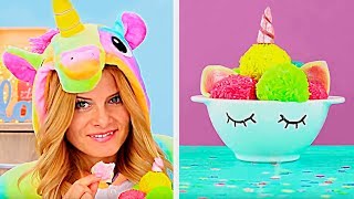 7 Erstaunliche Einhorn Dessert Rezepte  Einhorn Essen [upl. by Ran]