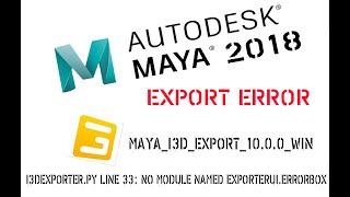 FS2025mayai3dexport1000Autodesk Maya 2018error [upl. by Anselma]