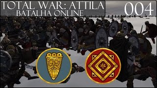 Total War Attila Batalha Online 004  Langobards vs Roman Expedition [upl. by Malilliw942]