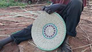 How to make african traditional winnower [upl. by Lepp]