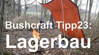 BushcraftTipp23 Lagerbau [upl. by Warrenne]