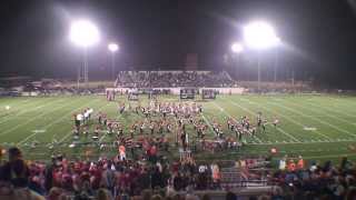 New Hanover High School Marching band field show Time  101813 [upl. by Eiramanin]