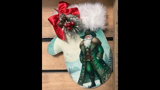 DIY mitten with Santa [upl. by Hsetim812]