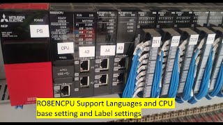 MELSOFT GX Works3 Supported Language and CPU Mounting settings mitsubishi plc Part02 [upl. by Lillis]