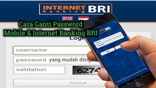 Cara Ganti Password Mobile Banking dan Internet Banking BRI [upl. by Niawat89]