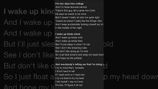 Two days into college lyrics Start it in the comments music [upl. by Pasco]