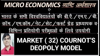 cournots deopoly model market  32microeconomics duopoly market cournotsmodel [upl. by Sandstrom721]