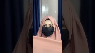 Hijab tutorial with mask  hijab style with mask  hijab tutorial for schoolcollege  shorts [upl. by Theobald]