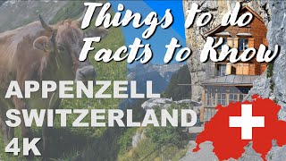 Appenzell Switzerland  city tour  4K  top 10 facts  things to do  hiking Appenzell [upl. by Aural]