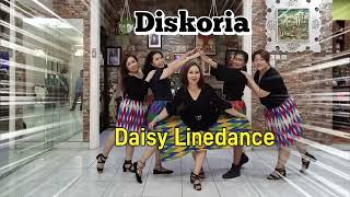 DISKORIA LINE DANCE Demo by Daisy amp D Flowers LD 2 Oct 2024 [upl. by Alliuqet]