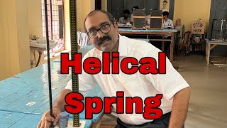 Helical spring physics practicalplusoneplustwo [upl. by Aicatsanna407]