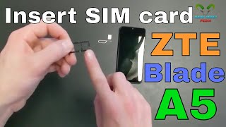 ZTE Blade A5 2020 Insert The SIM [upl. by Yroc823]