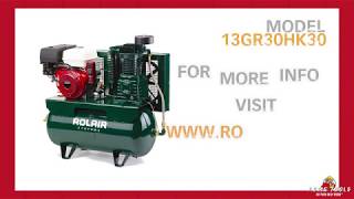 Rolair 13 HP ElectricStart Compressor [upl. by Leitman399]