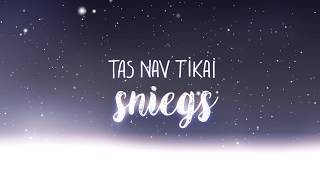 Renārs Veličko  Tas nav tikai sniegs Lyric video [upl. by Quintana]