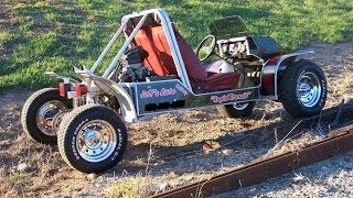 Homemade Go Kart 103HP Burnouts Wild Ride GoPro [upl. by Aniraad]