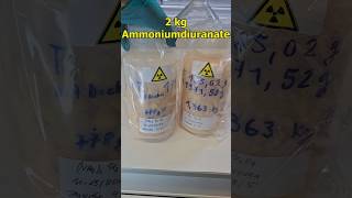 So much Yellowcake Sodiumvs Ammoniumdiuranate radioactivity science nuclearchemistry uranium [upl. by Chemar779]