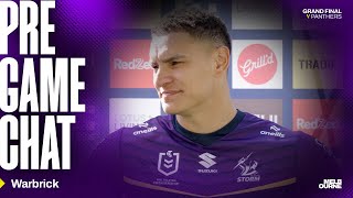 Will Warbrick quotIts pretty surrealquot  Melbourne Storm  NRL Grand Final Week [upl. by Tahpos129]