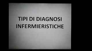 TIPI DI DIAGNOSI INFERMIERISTICHE [upl. by Thadeus]