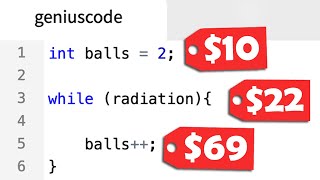 Programming But Lines of Code Cost Money [upl. by Ahsitaf243]