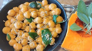 GNOCCHI di ZUCCA SENZA IMPASTARE RICETTA FURBA gnocchi di zucca senza uovo senza patate [upl. by Ennazzus681]