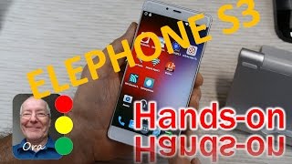 Elephone S3 Review 52 inch Bezelless 25D Arc  Handson Deutsch engl Hints [upl. by Tiny]