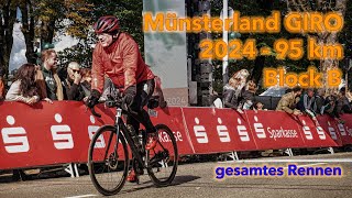 Münsterland GIRO 2024 95km Block B  gesamtes Rennen [upl. by Aicnorev]