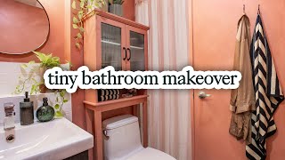 I cant limewash my bathroom so heres how I hacked it  small bathroom makeover [upl. by Salohcim]