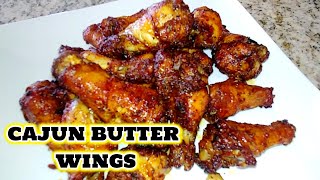 Cajun Butter Chicken Wings In The Oven  Easy Chicken Wing Recipes [upl. by Herrle]