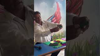 Art craft  paper magic paper use  brain shapers academy chinar park [upl. by Semajwerdna]