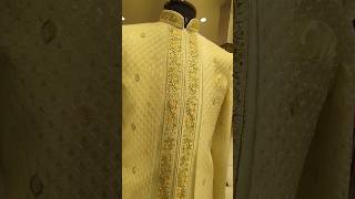 Beautiful groom wedding shrug style look 🤩❤️✨ trending fashion sherwani wedding ytshorts [upl. by Rawlinson]