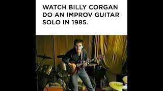 Watch Billy Corgan Do An Improv Guitar Solo 1985 [upl. by Lewiss521]