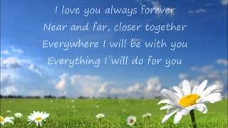 Donna Lewis  I Love You Always Forever Lyrics [upl. by Ymac]