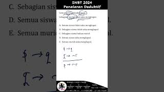 SNBT 2024  Penalaran Deduktif  Penarikan Kesimpulan snbt2024 penalaranumum [upl. by Hailee]